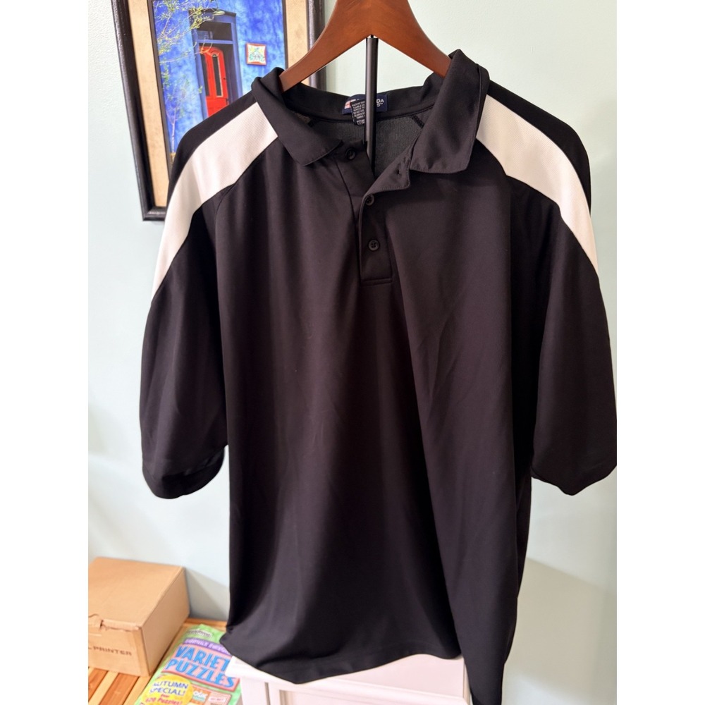 Bermuda Sands Shirt Mens Black Athletic Performance Polo 3XL‎ big and tall